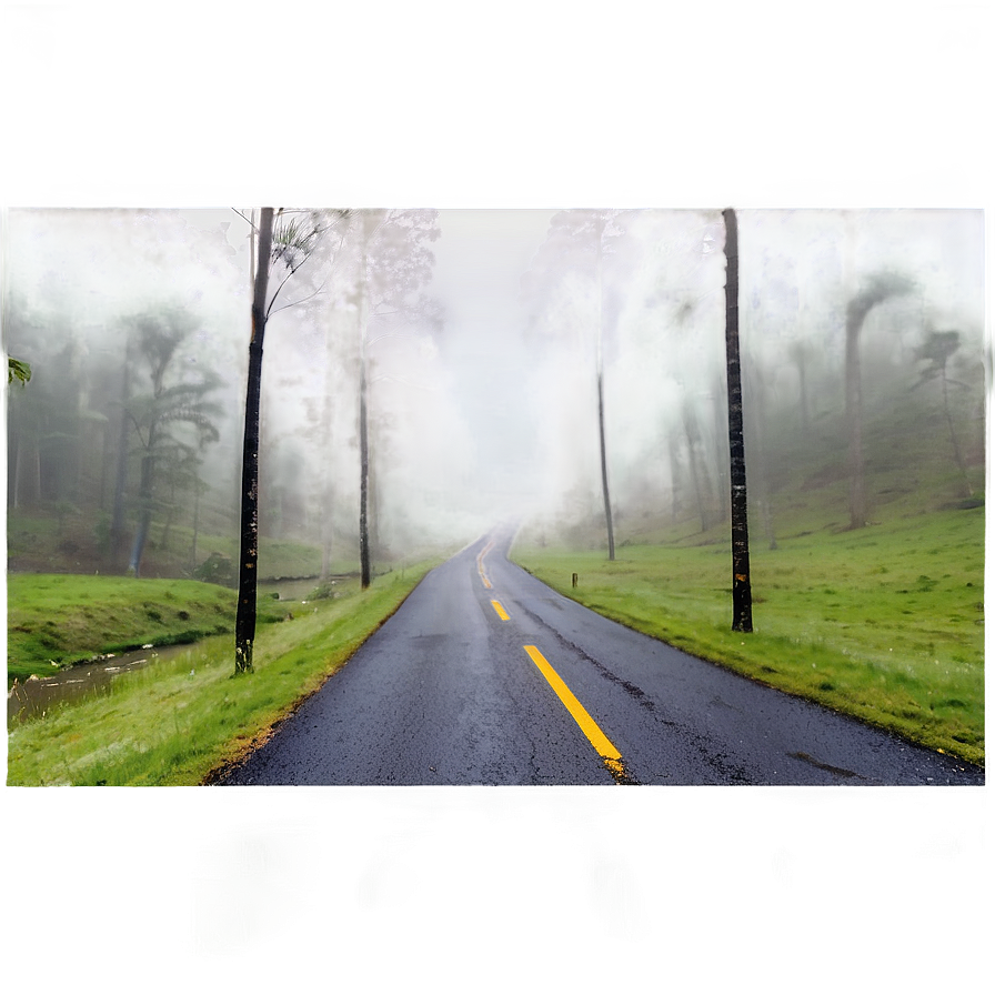 Foggy Road Png Tlq