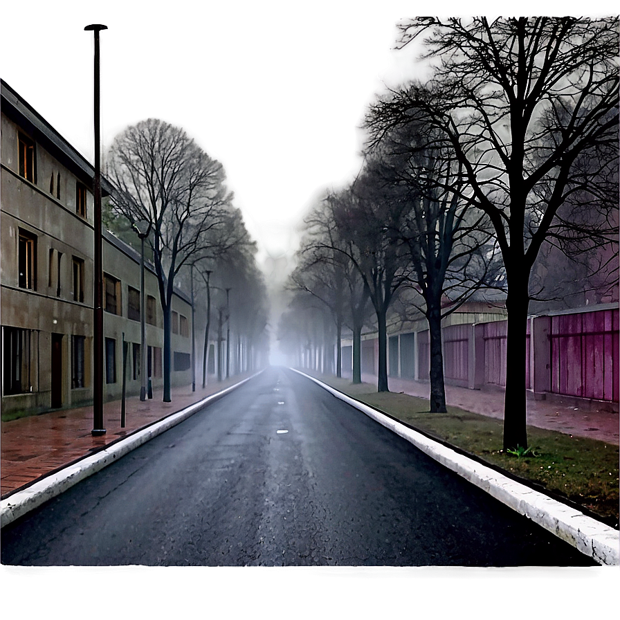 Foggy Street Transparent Png Vrr50