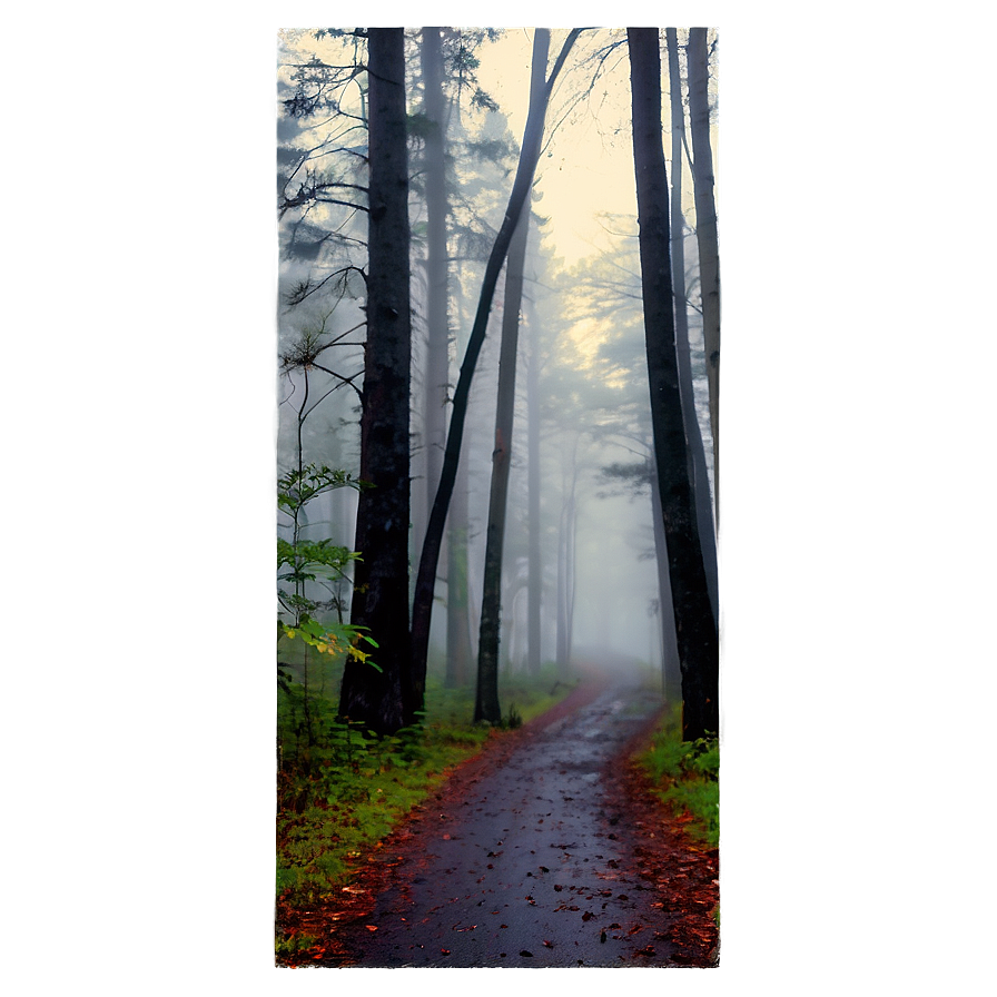 Foggy Woods Path Png 06242024