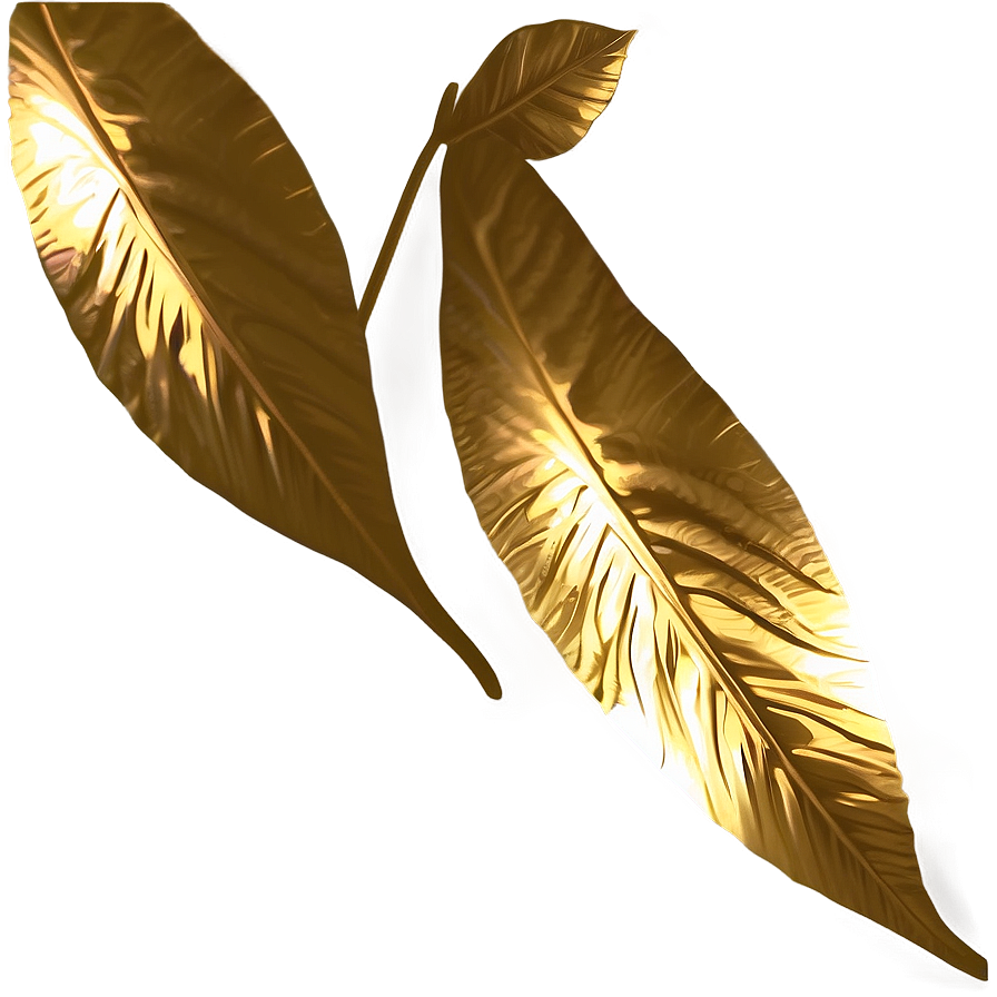 Foil Leaf Decoration Png 06252024