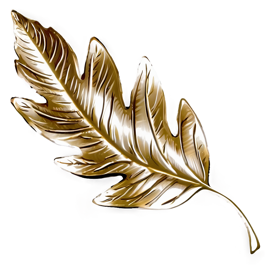 Foil Leaf Decoration Png Snb