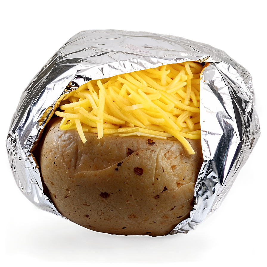 Foil Wrapped Baked Potato Png 06212024