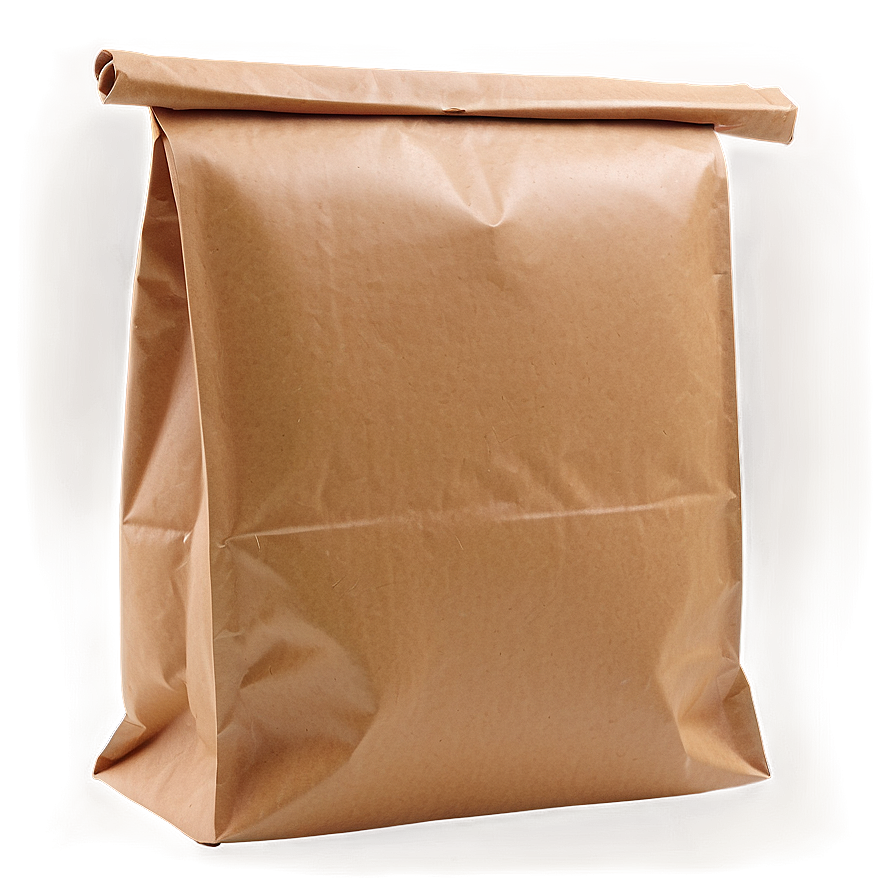 Folded Brown Bag Png 96