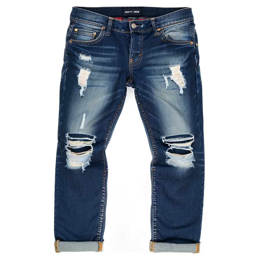 Folded Jeans Flat Lay Png 06272024