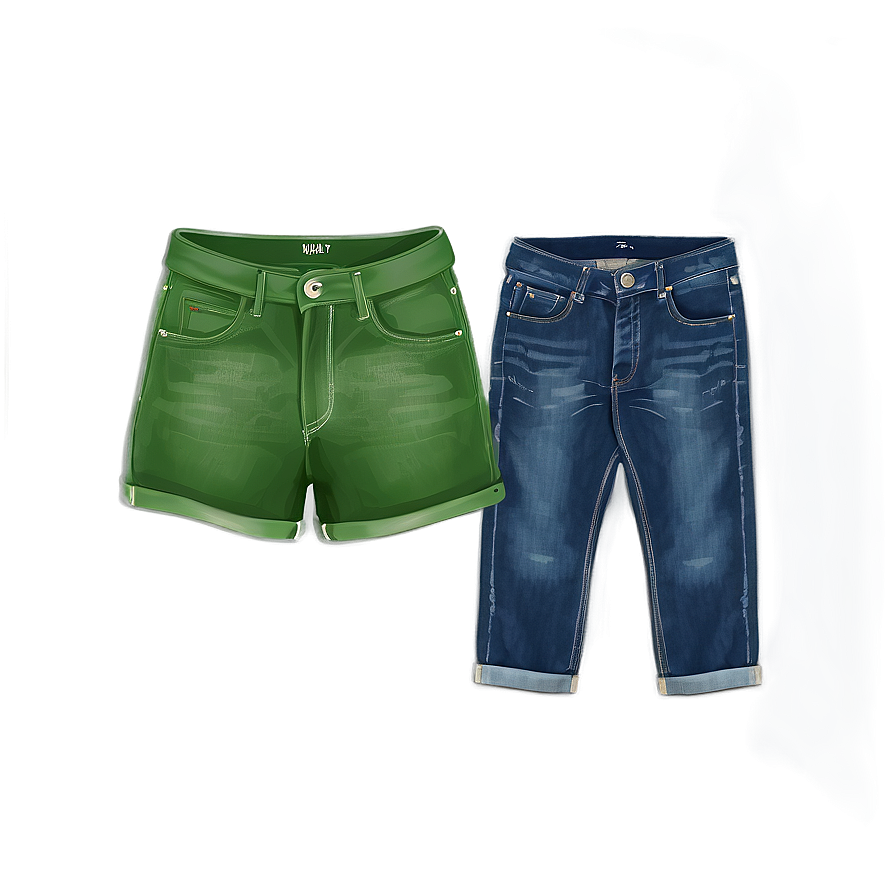 Folded Jeans Front View Png Mhm