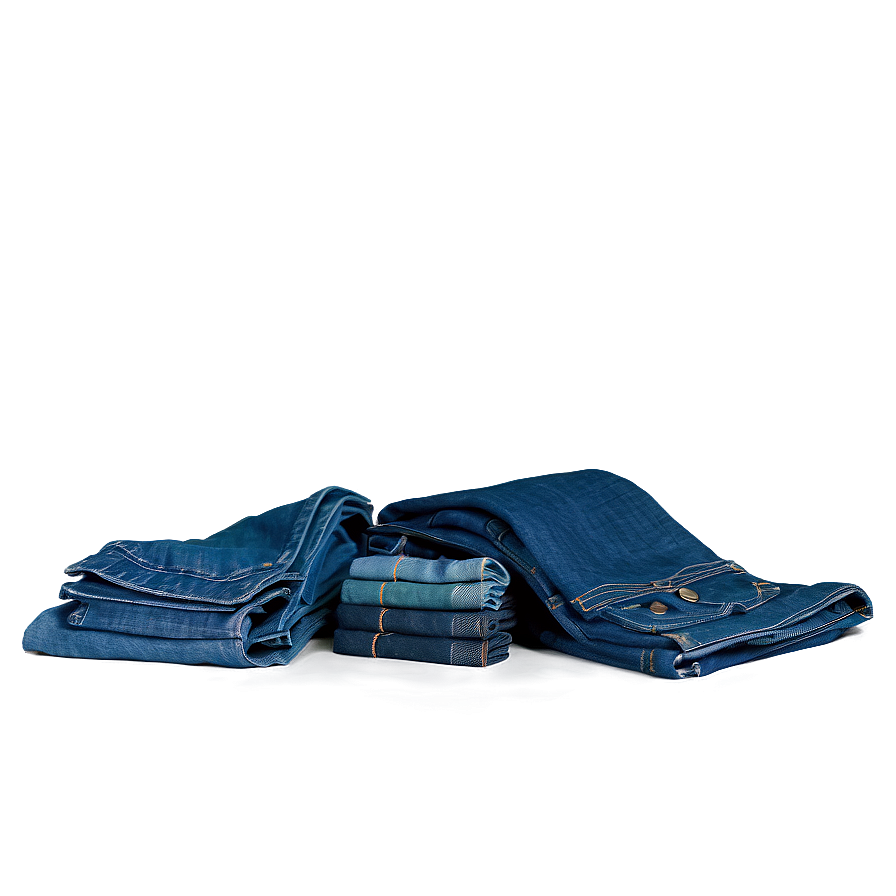 Folded Jeans In Wardrobe Png Isw23