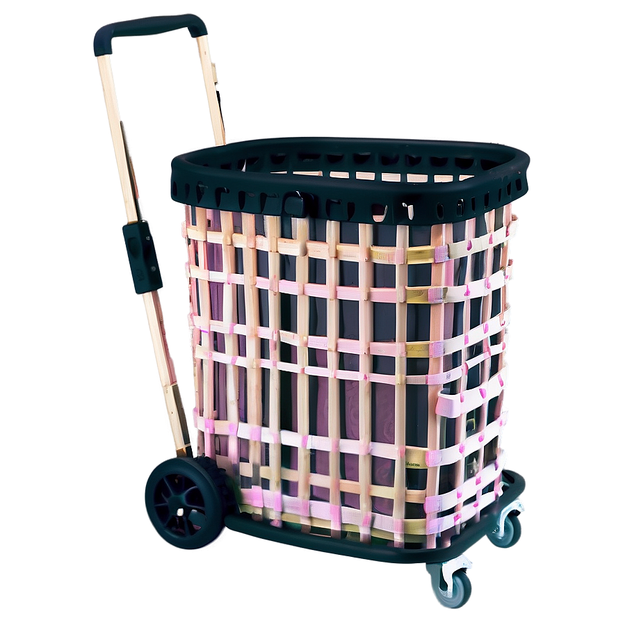 Folding Laundry Basket On Wheels Png 06132024