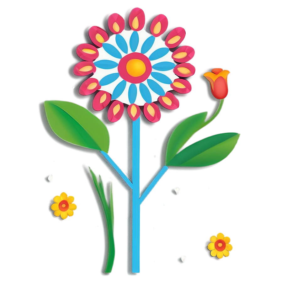 Folk Art Flower Cricut Png 1