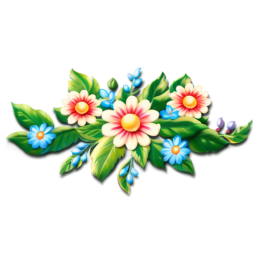 Folk Flower Pattern Png Yhe