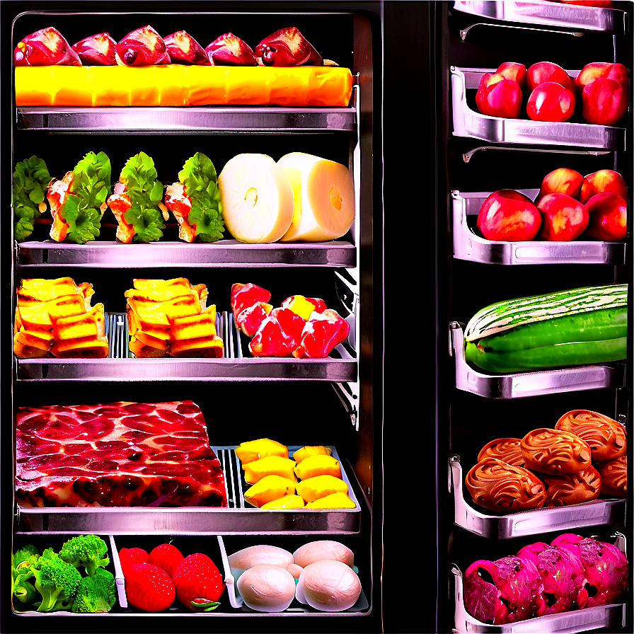 Food Showcase Fridge Png Llr