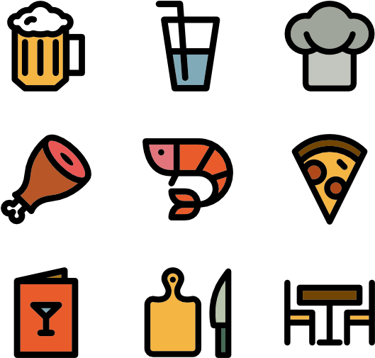 Foodand Drink Icons Set