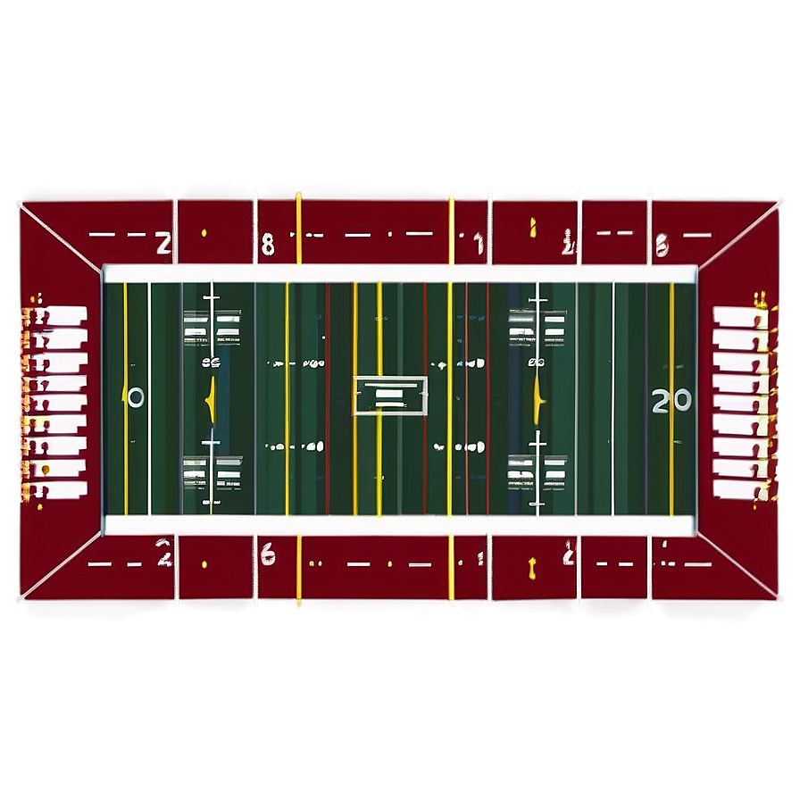 Football Field Touchdown Zone Png 06292024