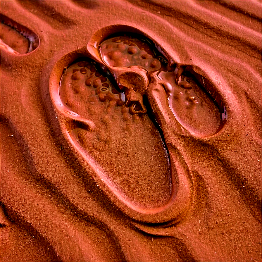 Footprint On Wet Sand Png 05242024