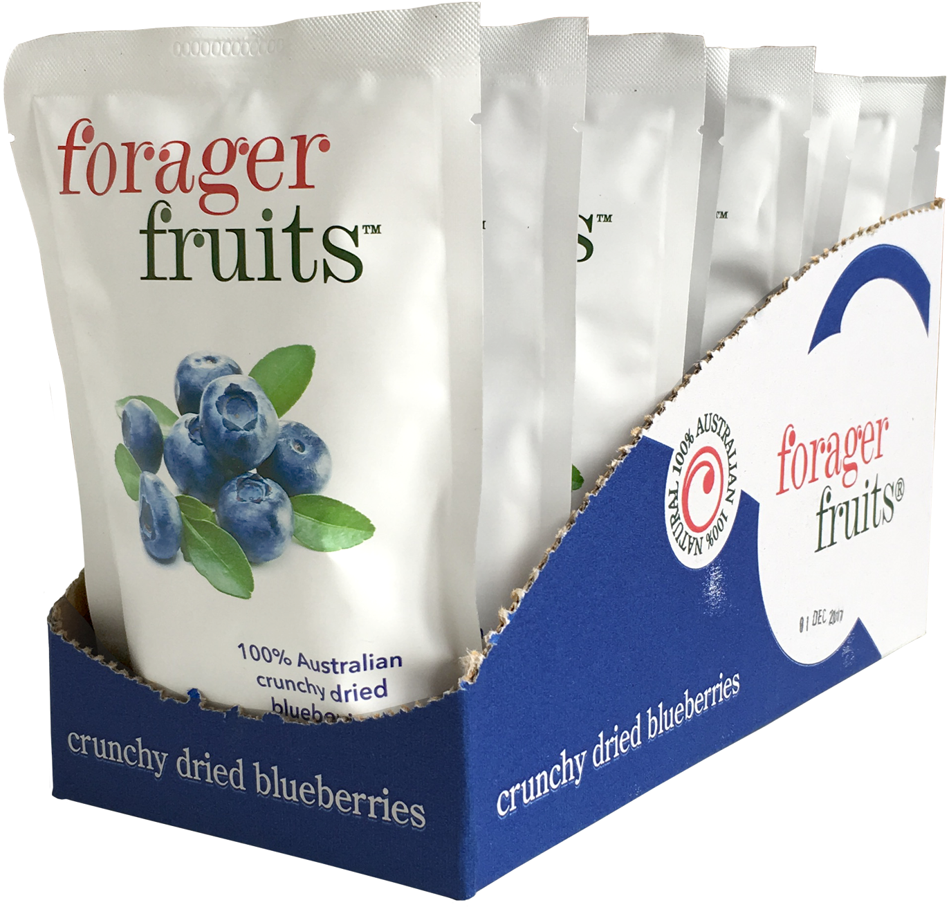 Forager Fruits Dried Blueberries Packaging