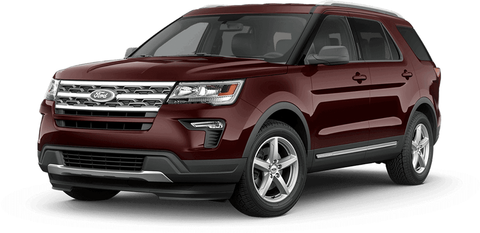 Ford Explorer S U V Red Side View