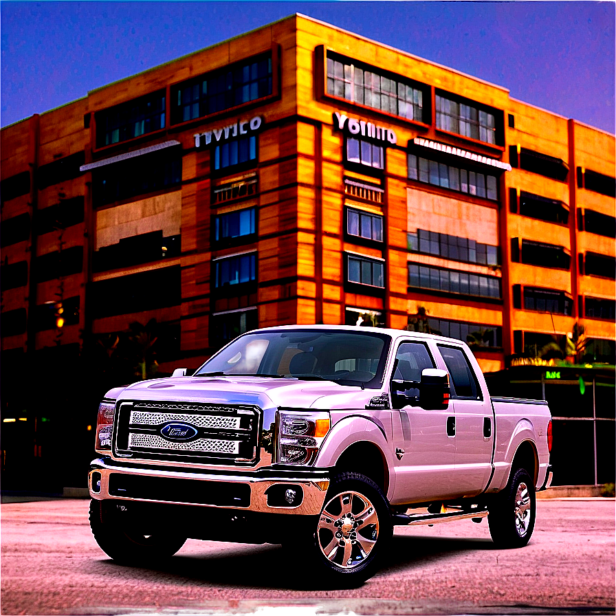 Ford Truck In Urban Landscape Png 7