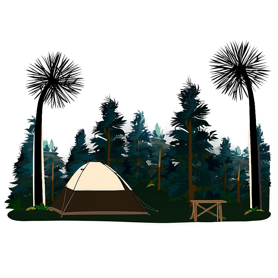 Forest Camping Under Stars Png Tjg64