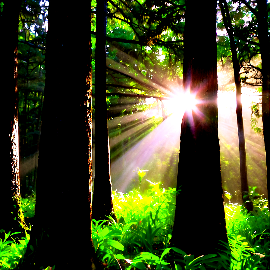 Forest Clearing Sunshine Png Jft