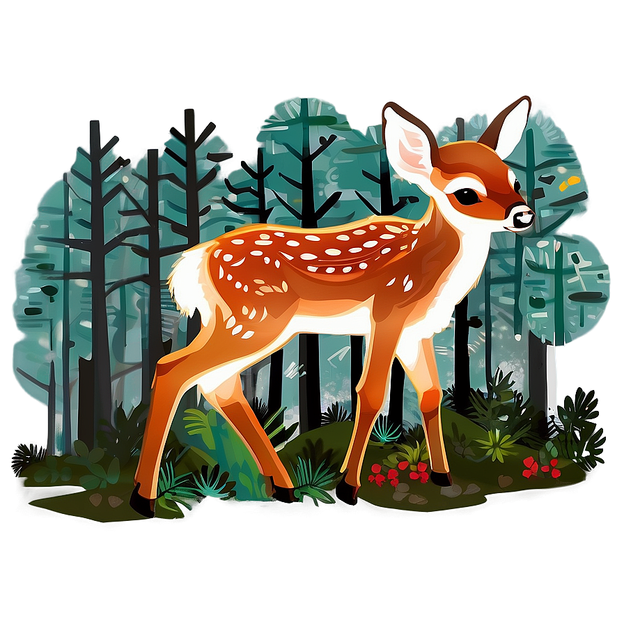 Forest Fawn Graphic Png Bay83