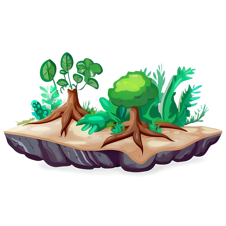 Forest Floor Roots Scene Png Qml75