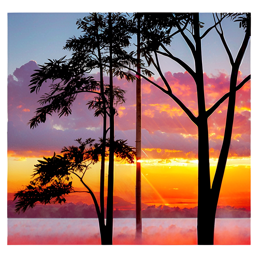 Forest Horizon Silhouette Png Stq16