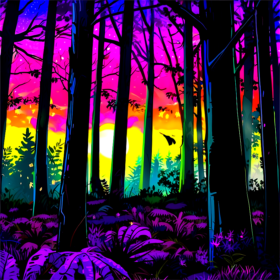 Forest Magical Twilight Png 05032024