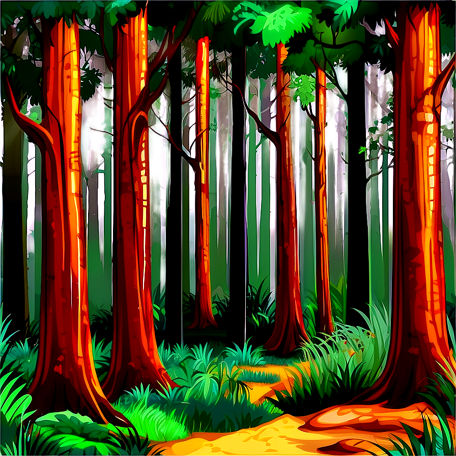 Forest National Park Clipart Png 06262024