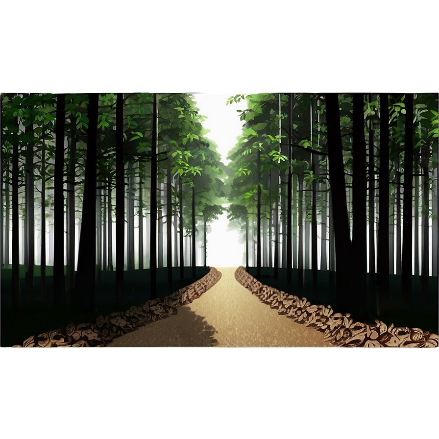 Forest Path Silhouette Png 38