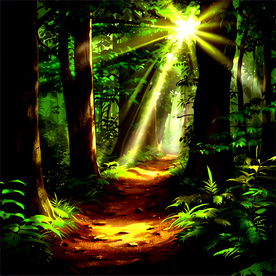 Forest Pathway Sunbeams Png 66