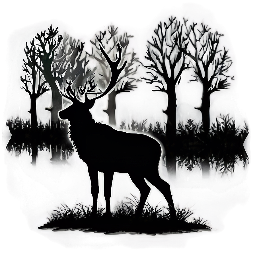 Forest Stag Silhouette Png Kir85