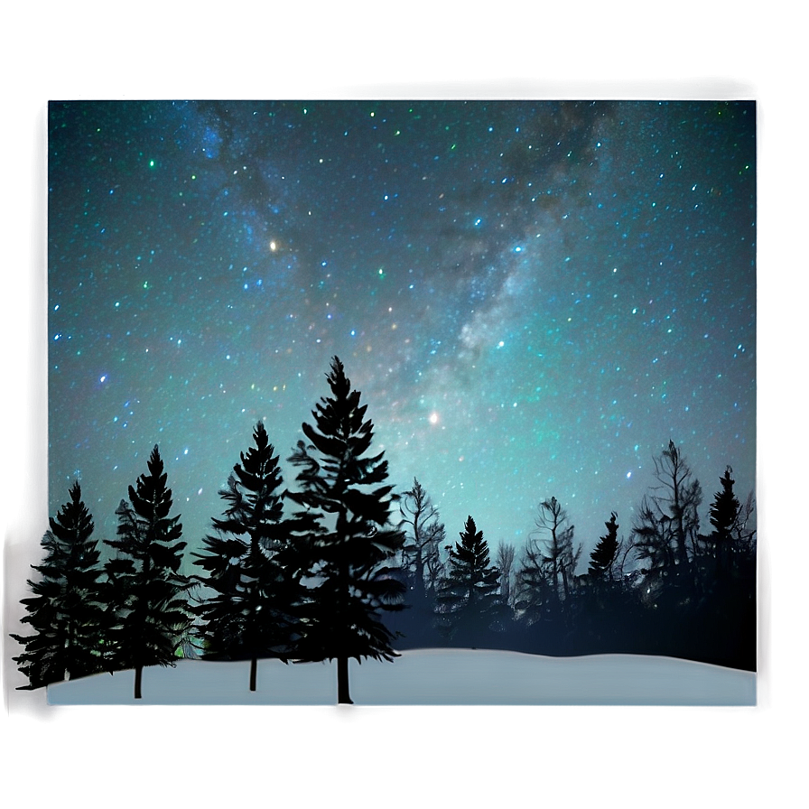 Forest Starry Sky Png Dij