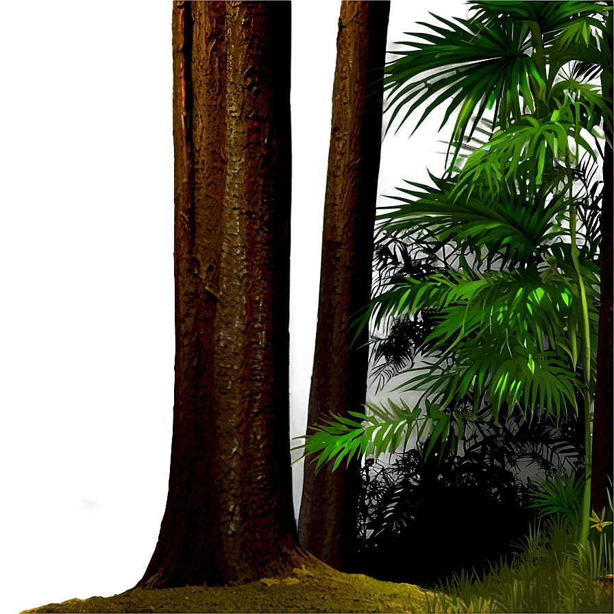 Forest Trees At Night Png Syy3