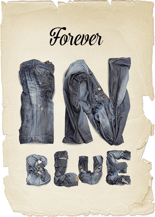 Forever Blue Jeans Typography