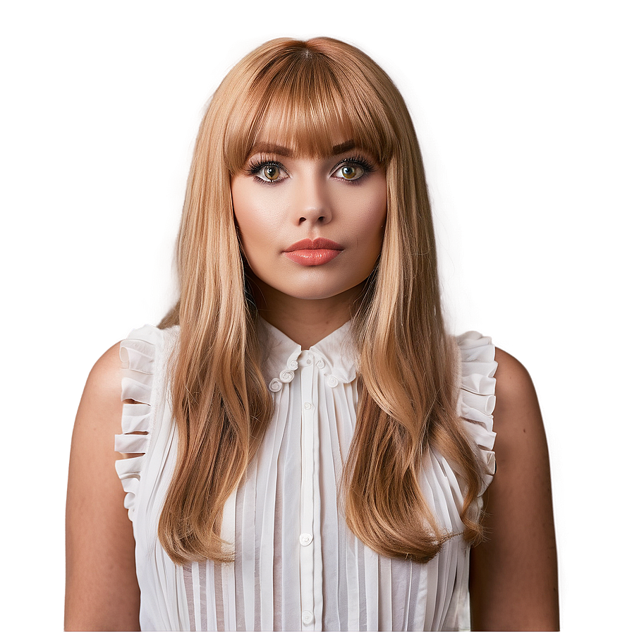 Formal Blonde Bangs Png 98