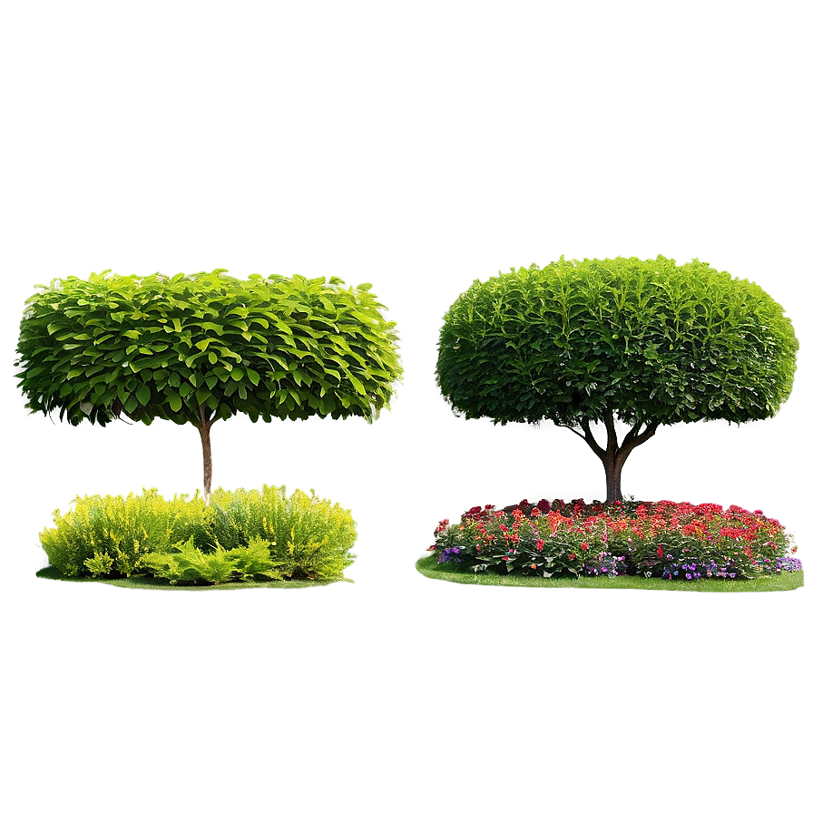 Formal Garden Shrubs Png Tpy