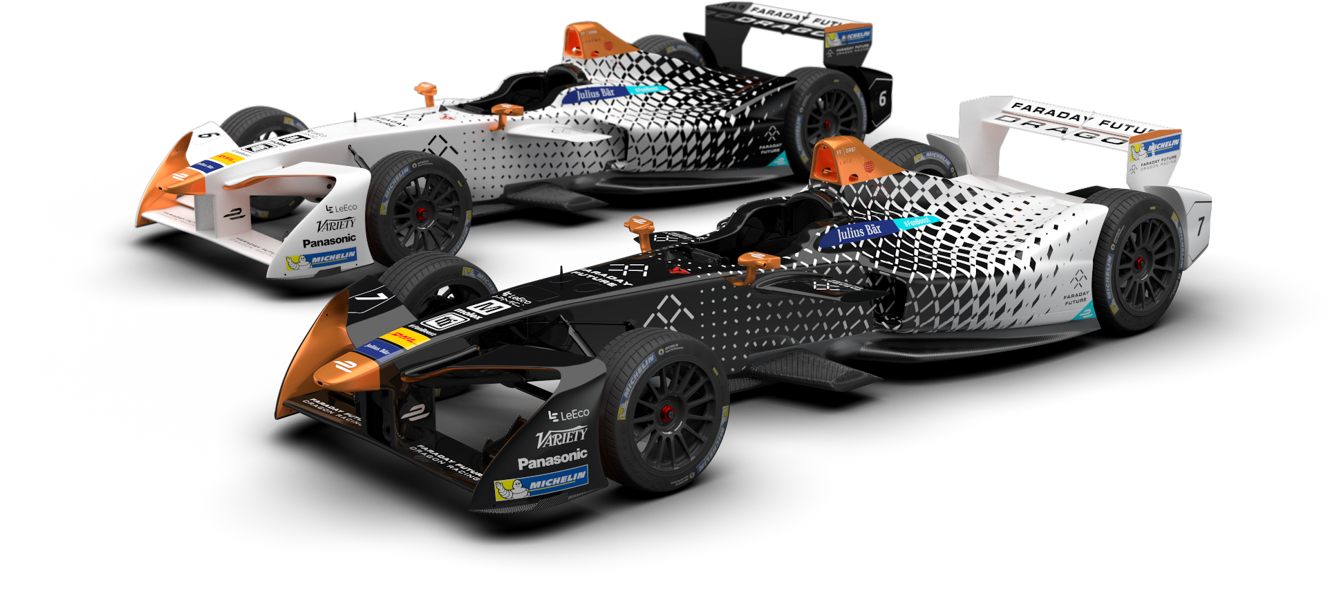 Formula E Racecars Showcase