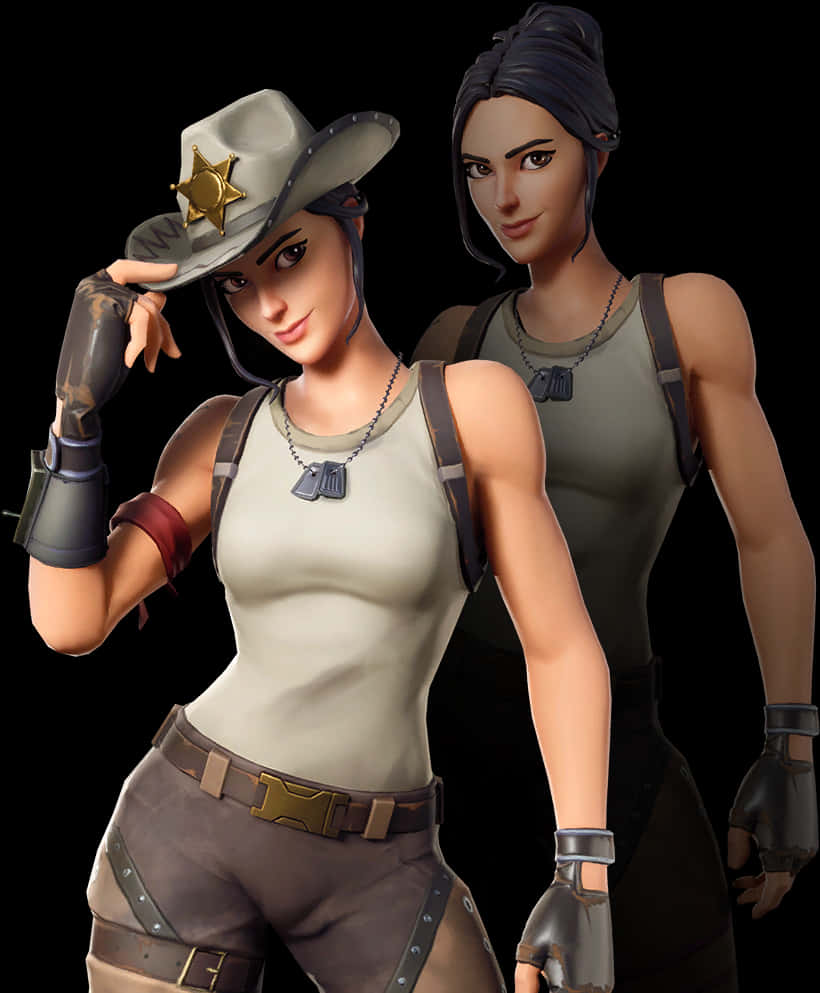 Fortnite Cowgirl Character Pose