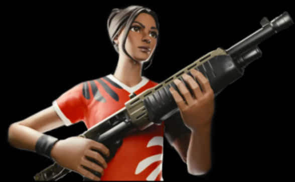 Fortnite Female Skin With Rifle