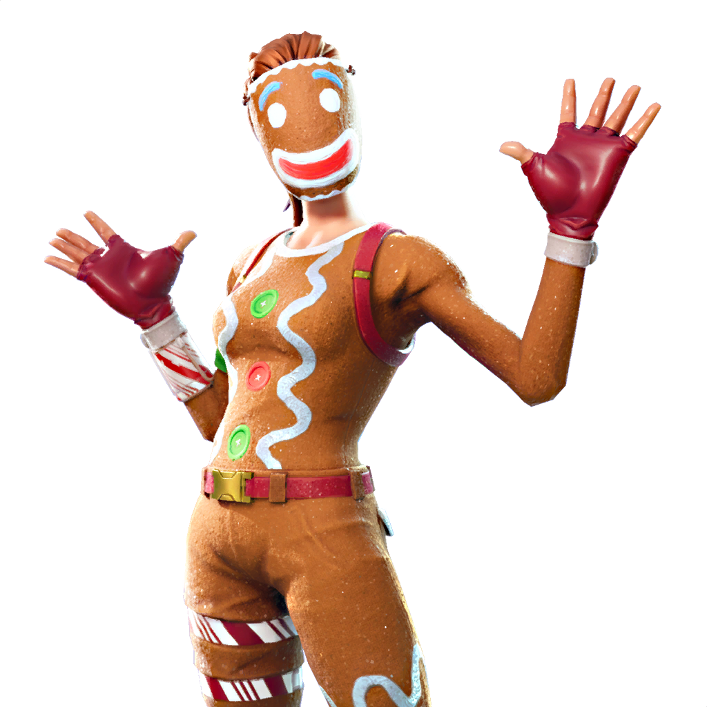 Fortnite Gingerbread Skin Waving