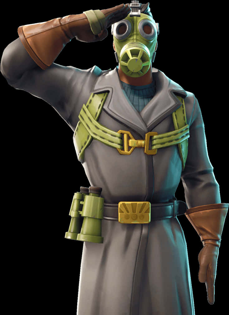 Fortnite Hazmat Skin Salute