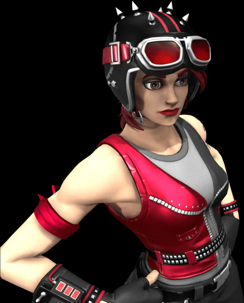 Fortnite Red Helmet Character