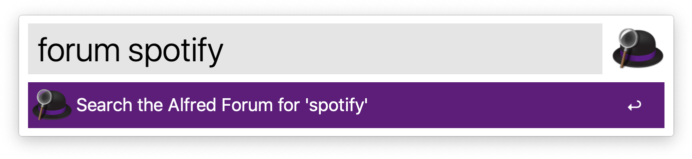 Forum Spotify Search Command