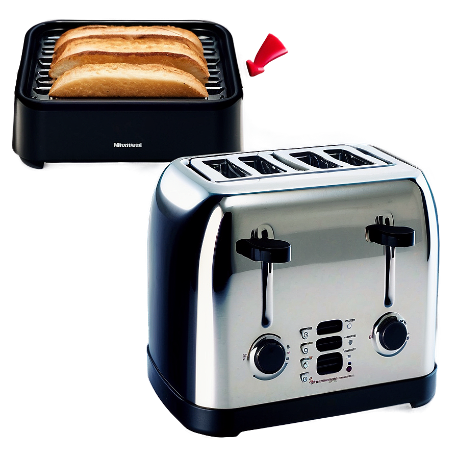 Four Slice Toaster Model Png Bga42