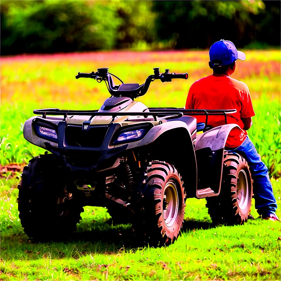 Four Wheeler At The Farm Png Kon89