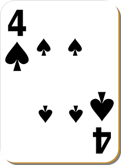 Fourof Spades Playing Card