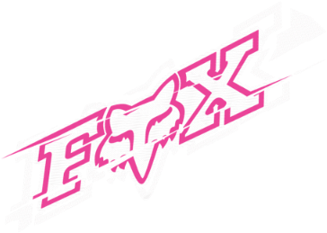 Fox Racing Logo Pink Outline