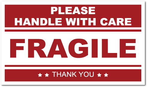 Fragile Handle With Care Label