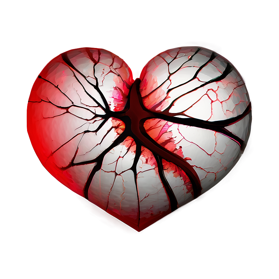 Fragmented Heart Drawing Png 05212024