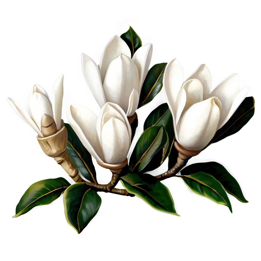 Fragrant Magnolia Garden Png Vud