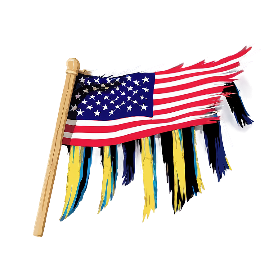 Frayed Flag Png Btk95